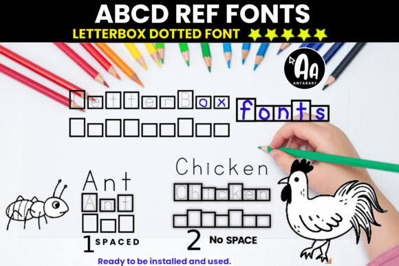 Abcd Ref Shape Boxes Font