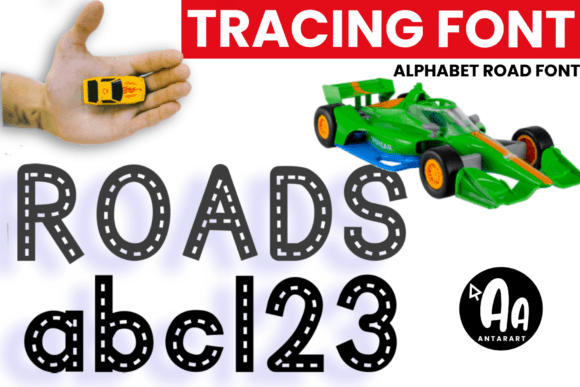Alphabet Roads Tracing Font