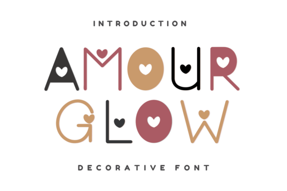 Amour Glow: A Decorative Font with Character