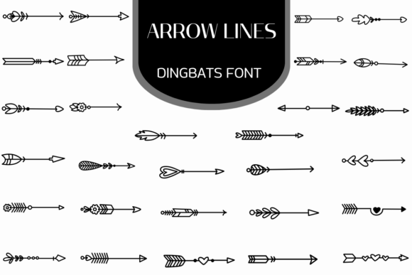 Arrow Lines Font for Business