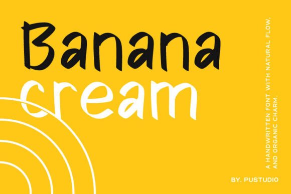 Banana Cream Font for Web Design