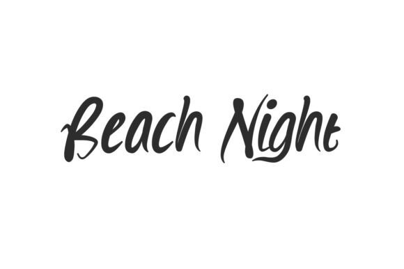 Beach Night Font: A Stylish Script for Campaigns