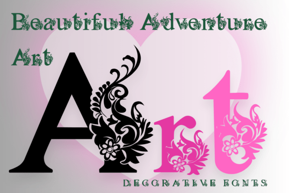 Beautiful Adventure Art Font