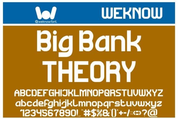 Big Bank Theory Font for Web Design