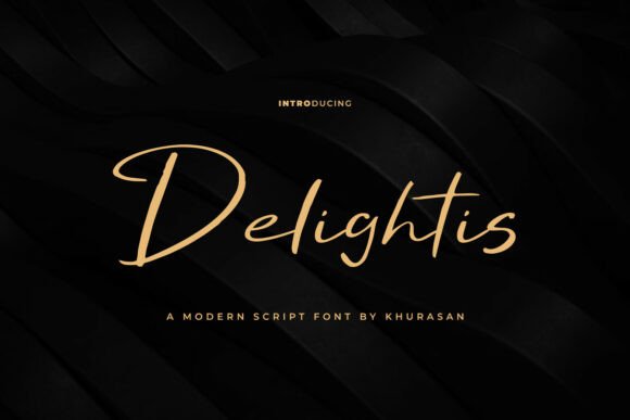 Delightis Font: Elegant Script for Creative Projects