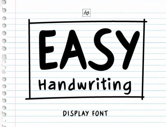 Easy Handwriting Font for Web Design