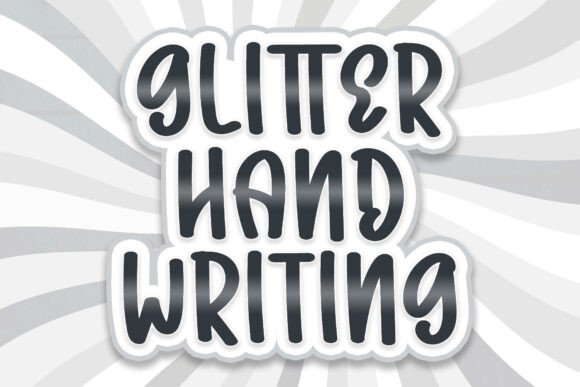 Glitter Handwriting Font