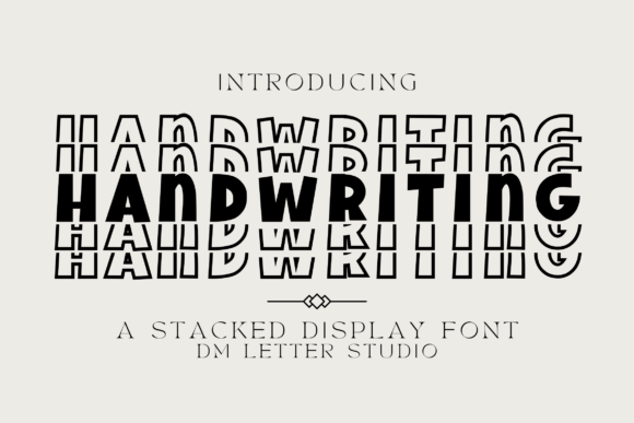 Handwriting Stacked Font for Web Design