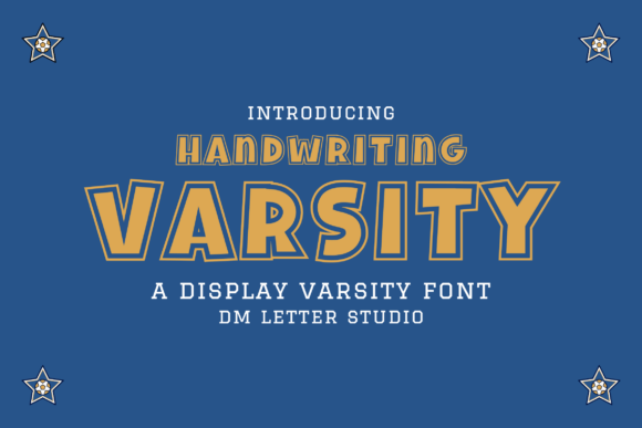 Handwriting Varsity: A Font with Energy and Personality