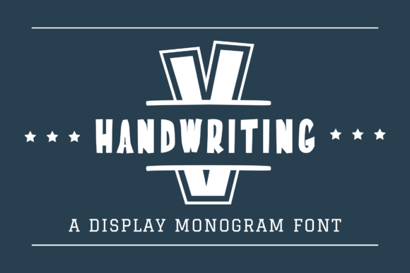 Handwriting Varsity Monogram Font