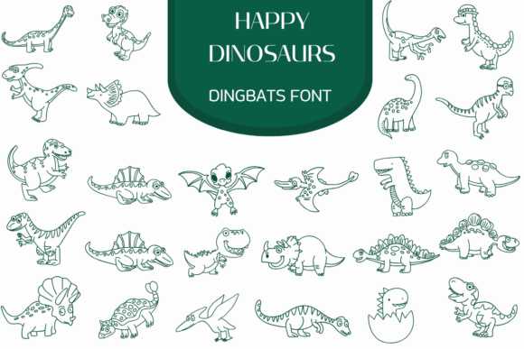 Happy Dinosaurs Font for Creative Marketing
