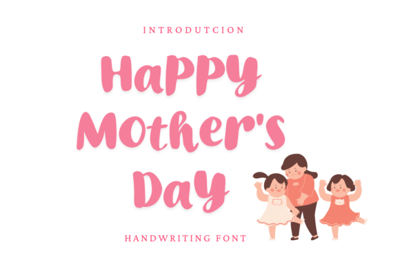 Happy Mother Day Font for Web Design