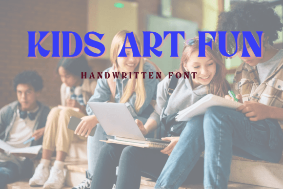 Kids Art Fun Font for Web Design