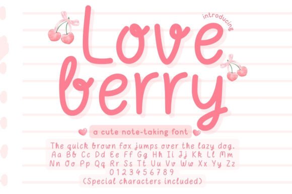 Loveberry Font for Creative Campaigns