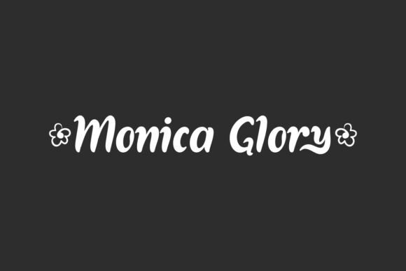 Monica Glory Font for Web Design