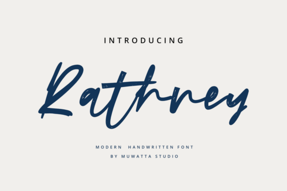Rathney: A Handwritten Font for Warm Branding