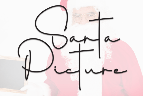 Santa Picture Font for Business Branding