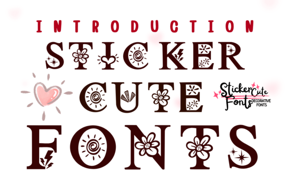 Sticker Cute: A Decorative Font with Whimsy