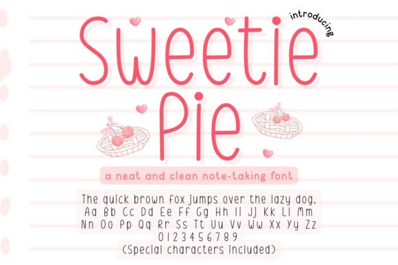 Sweetie Pie Font for Creative Projects