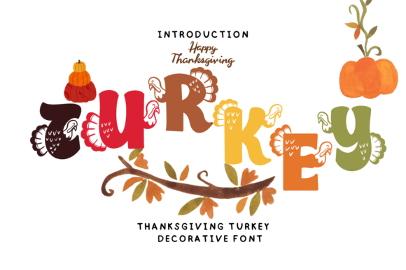 Thanksgiving Turkey Font