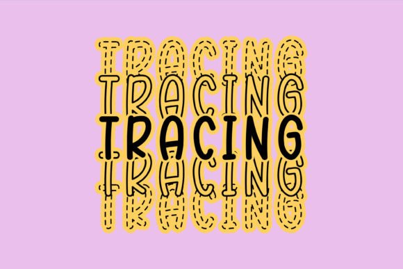 Tracingalphabet Stacked Font